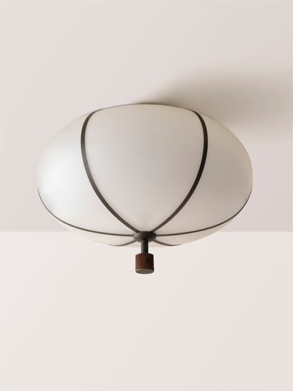 Rib Flush Mount Large Ellipse