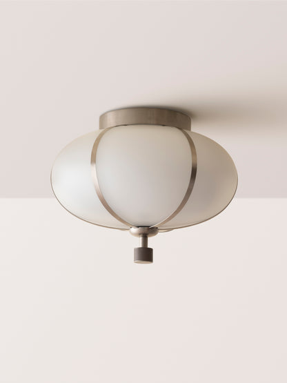 Rib Flush Mount Small Ellipse