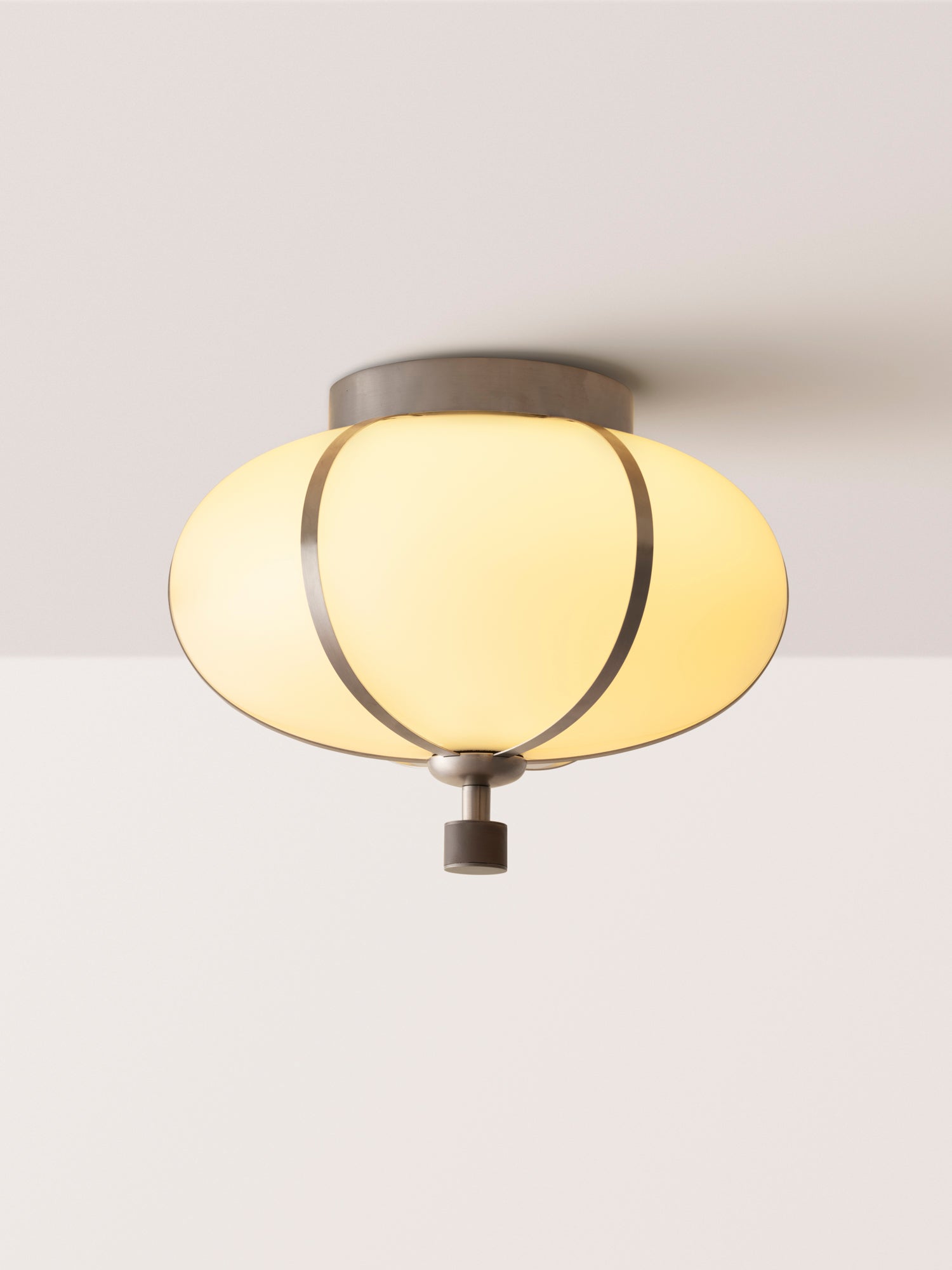 Rib Flush Mount Small Ellipse