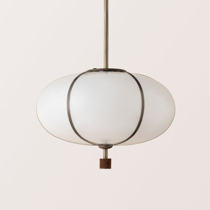 Rib Pendant Large Ellipse