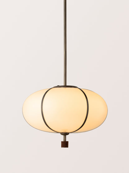 Rib Pendant Large Ellipse