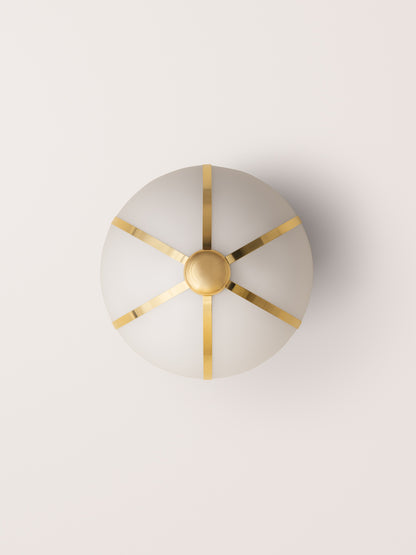 Rib Sconce Small Sphere