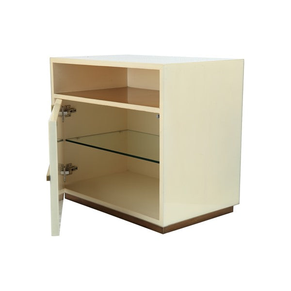 Scilla Bedside Table (Natural Parchment)