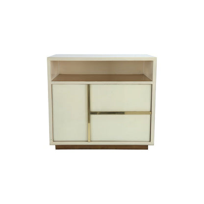 Scilla Bedside Table (Natural Parchment)