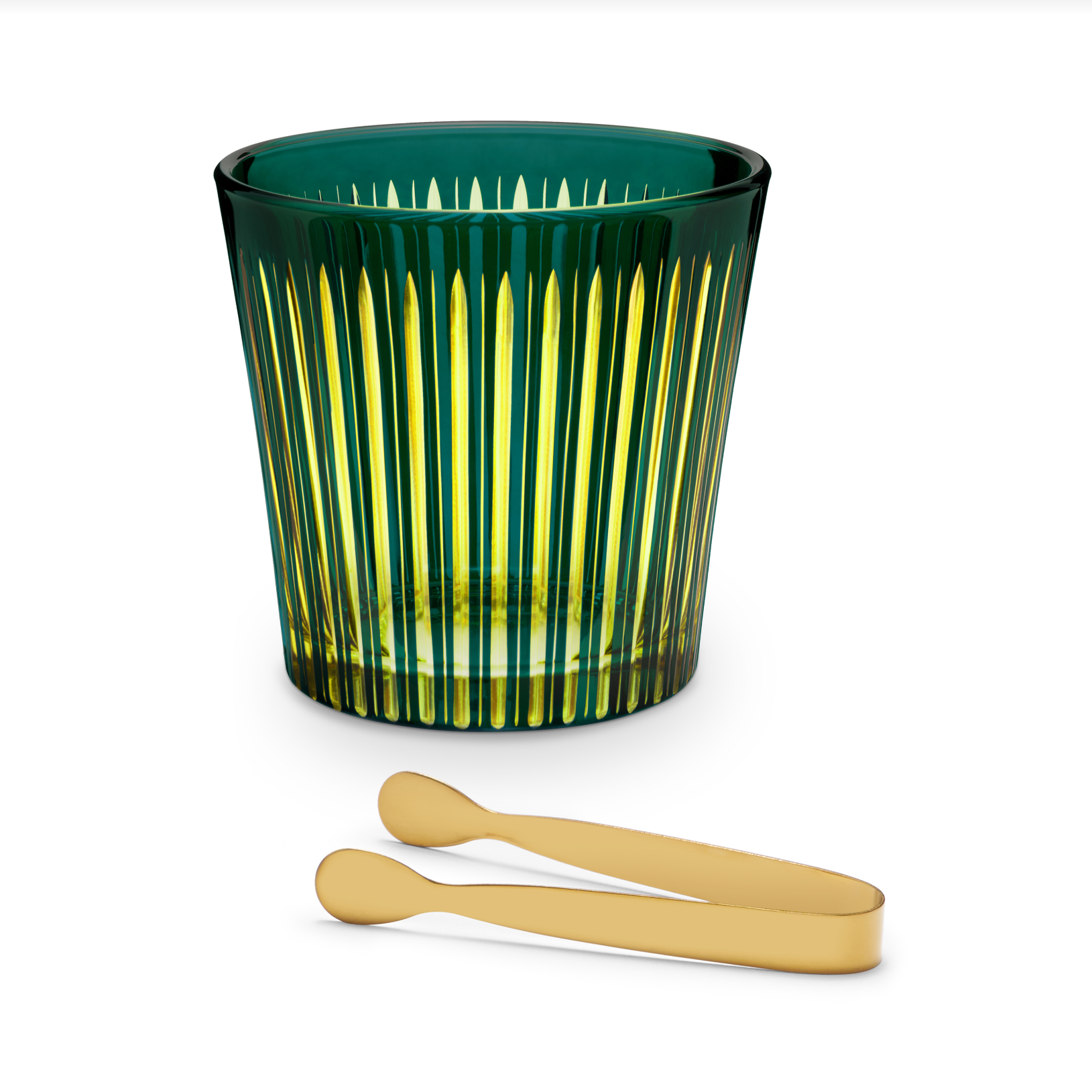 Prism Ice Bucket &amp; Tongs
