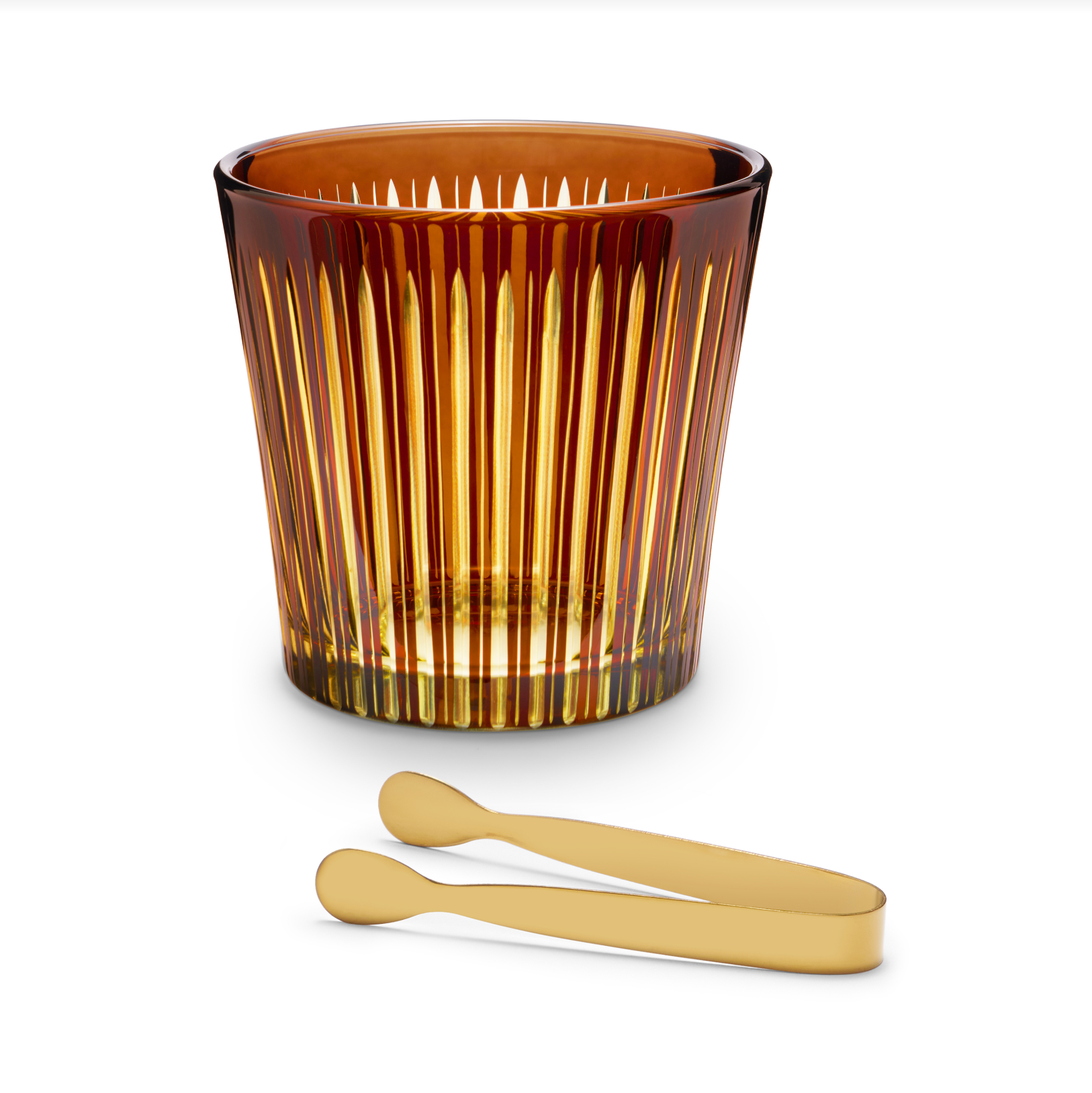 Prism Ice Bucket &amp; Tongs