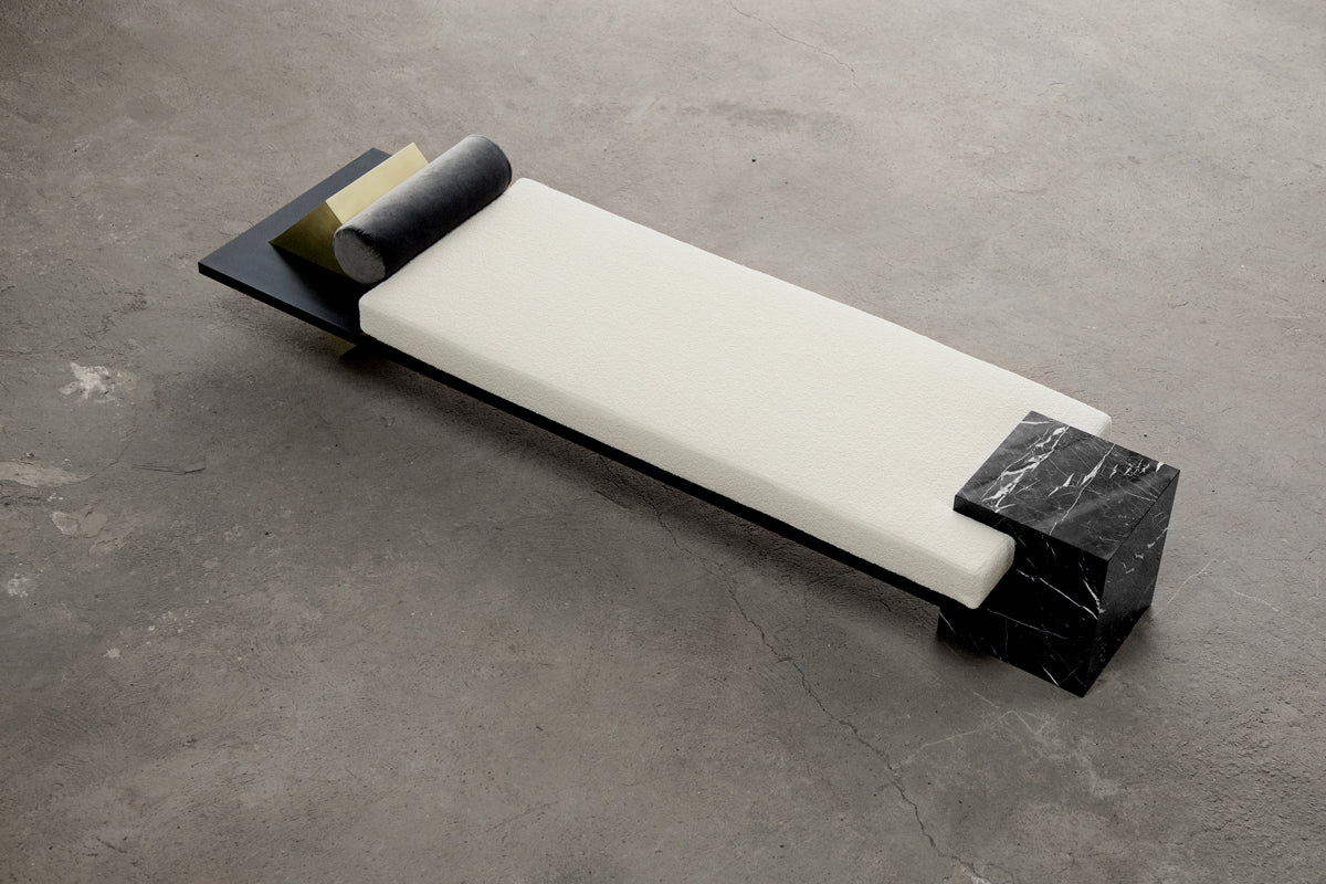 Coexist Daybed Polished Black Steel