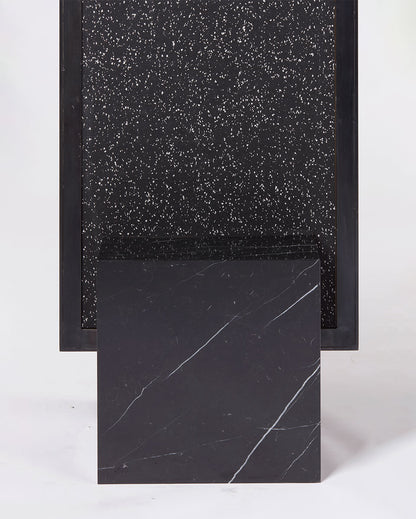 Coexist Mirror Stone, Black Steel