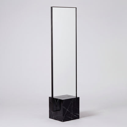 Coexist Mirror Stone, Black Steel