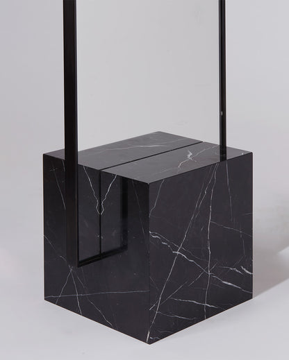 Coexist Mirror Stone, Black Steel