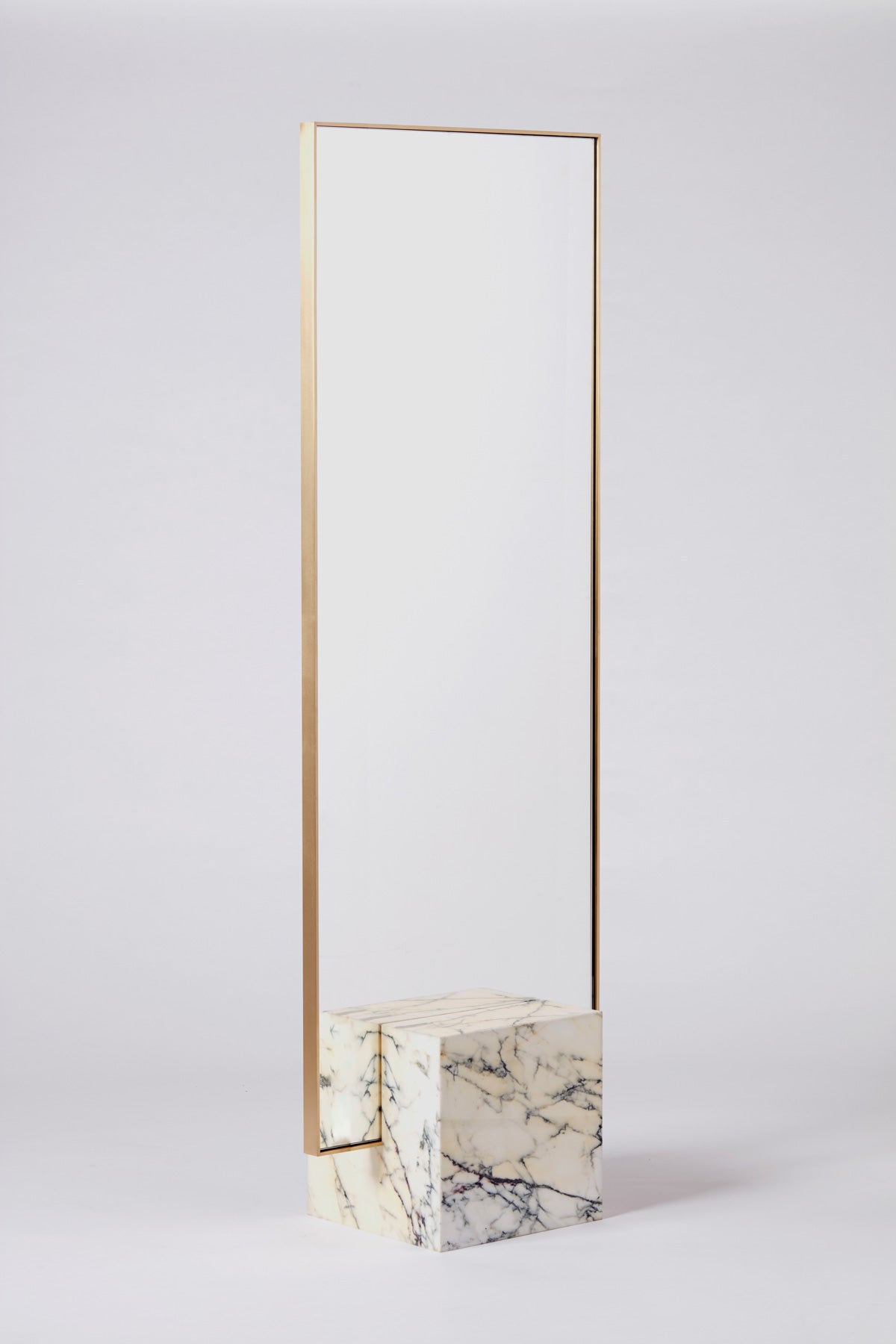 Coexist Mirror Stone, Brass