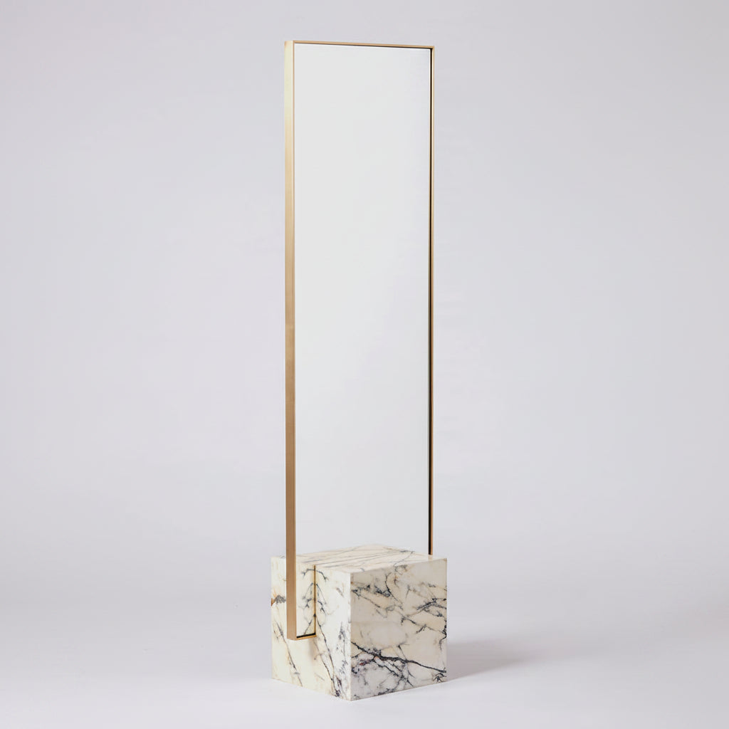 Coexist Mirror Stone, Brass