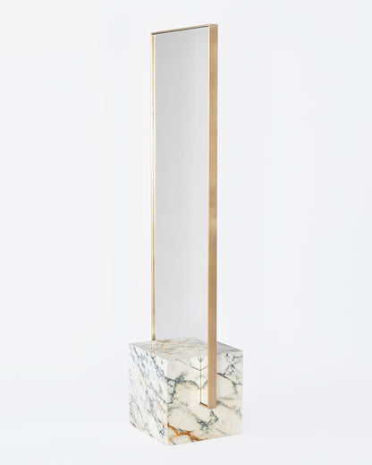 Coexist Mirror Stone, Brass