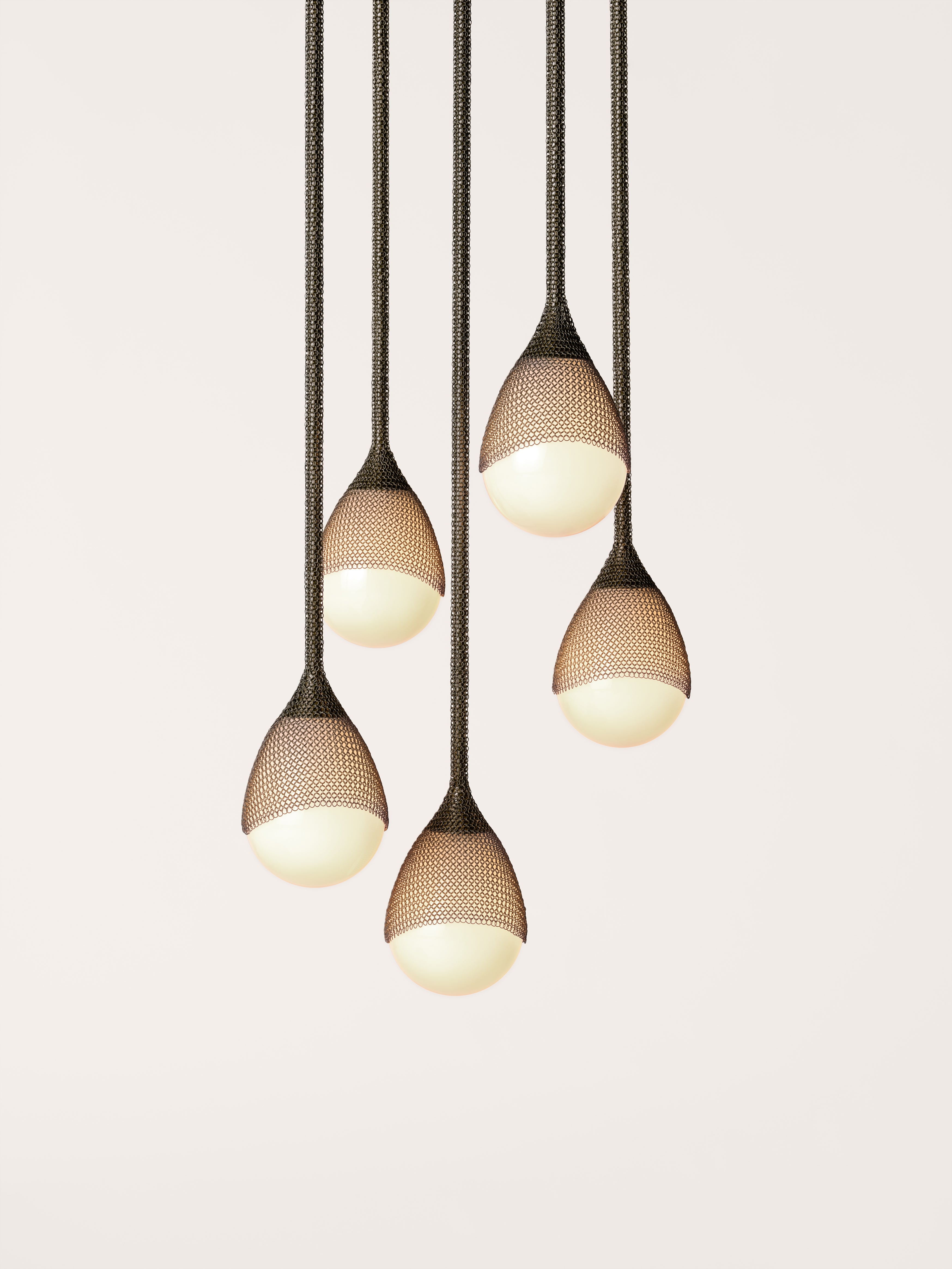 Armor Pendant 5 Cluster Small