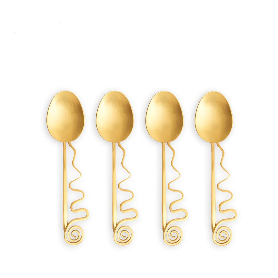 Spirale Cocktail Spoons (Set of 4)