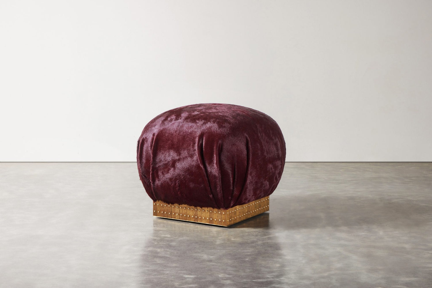 Sprung Pouffe – Rivet by COUP STUDIO x Damian Jones