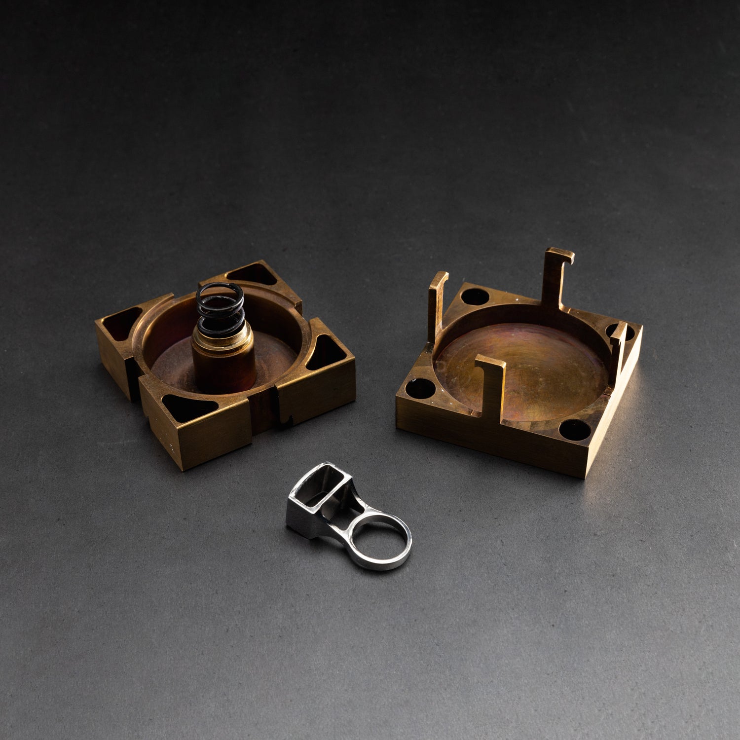 Square Bronze Box &amp; Ring
