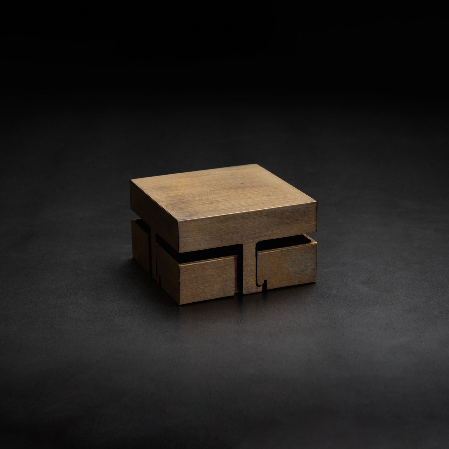 Square Bronze Box &amp; Ring