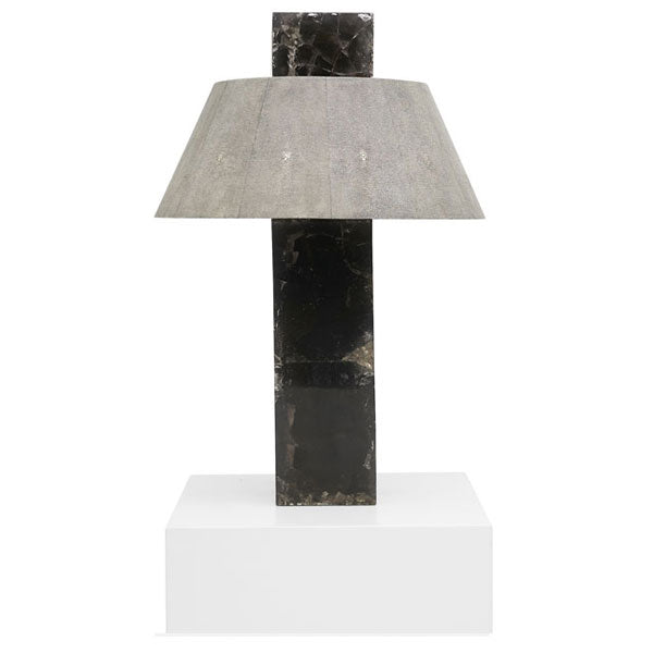 Shagreen On The Rock Round Lamp