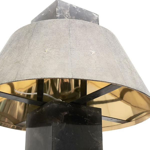 Shagreen On The Rock Round Lamp