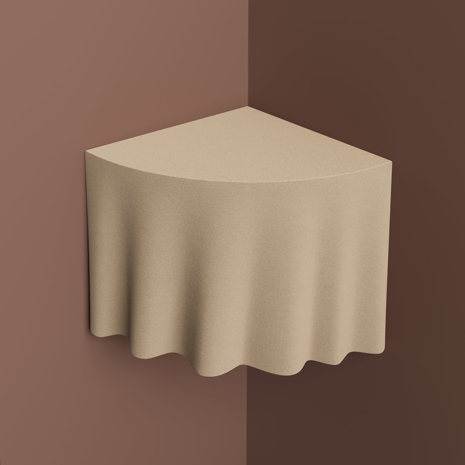 DUK Quartz Sand Wall-Mounted Side Table