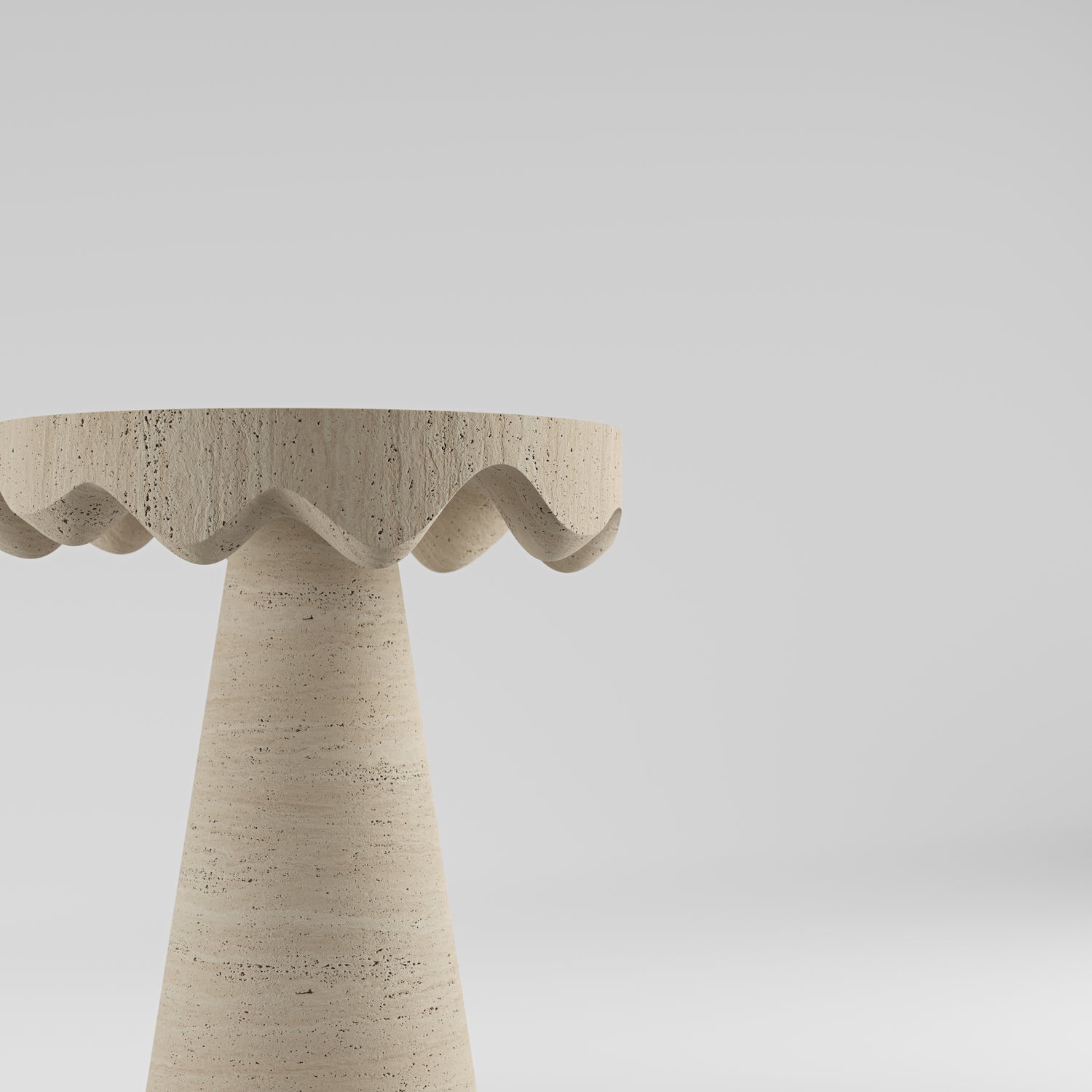 Dripotlé Travertine Side Table