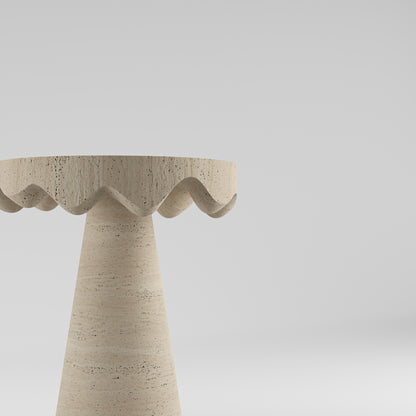 Dripotlé Travertine Side Table