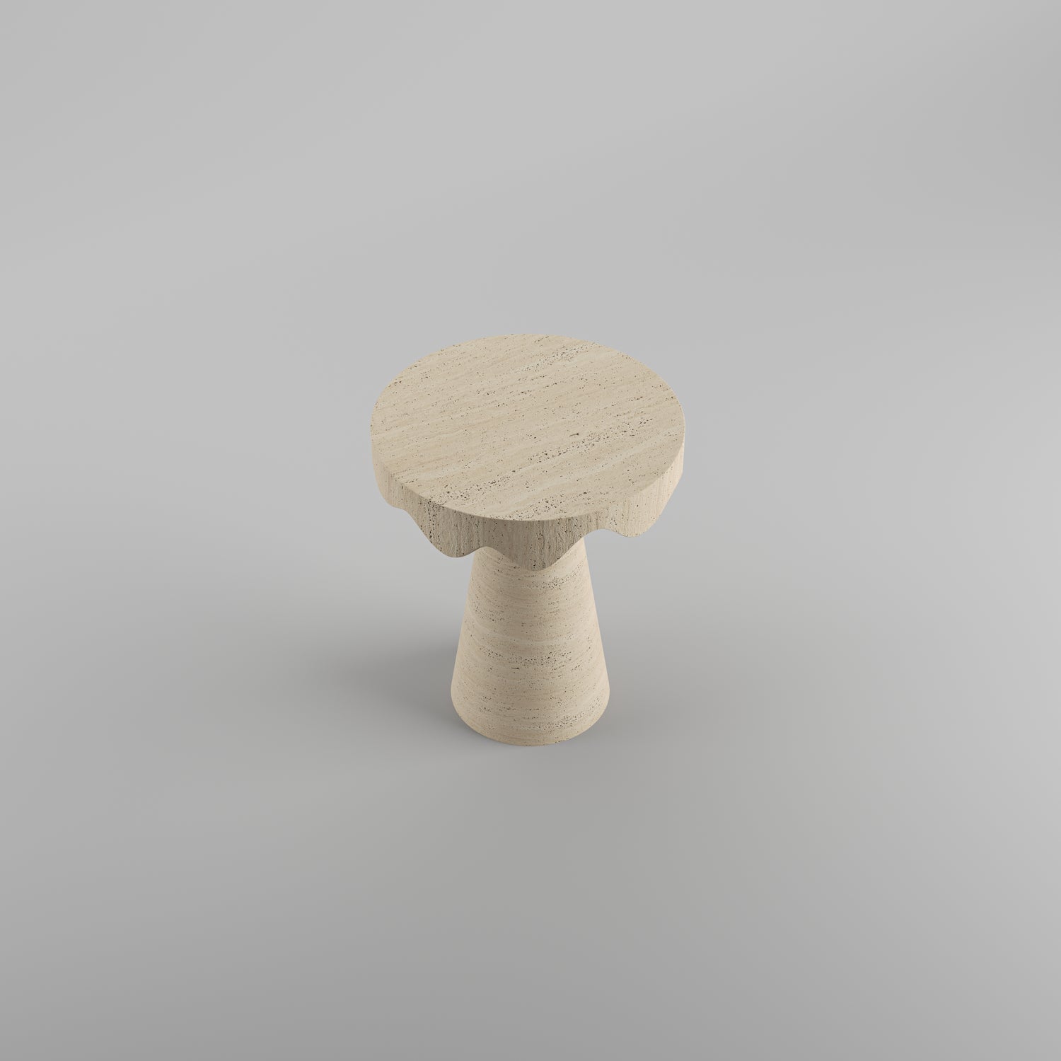 Dripotlé Travertine Side Table