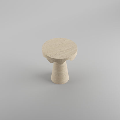 Dripotlé Travertine Side Table