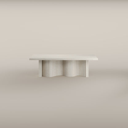 Cadence Travertine Sculptural Dining Table