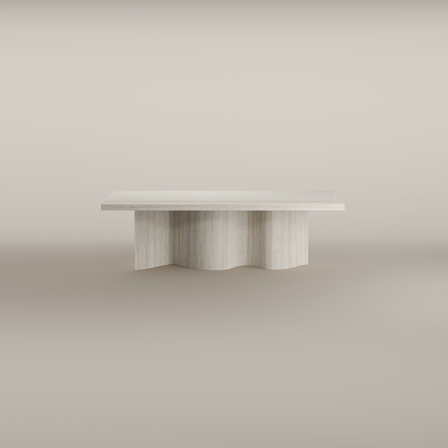 Cadence Travertine Sculptural Dining Table