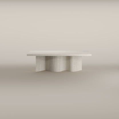 Cadence Travertine Sculptural Dining Table