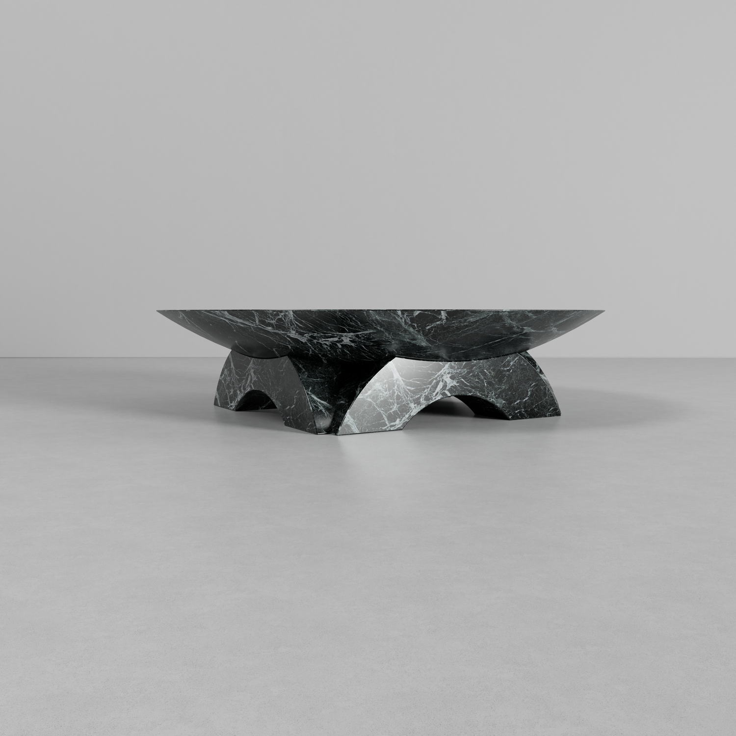 Dome Alpi Verde Marble Coffee Table