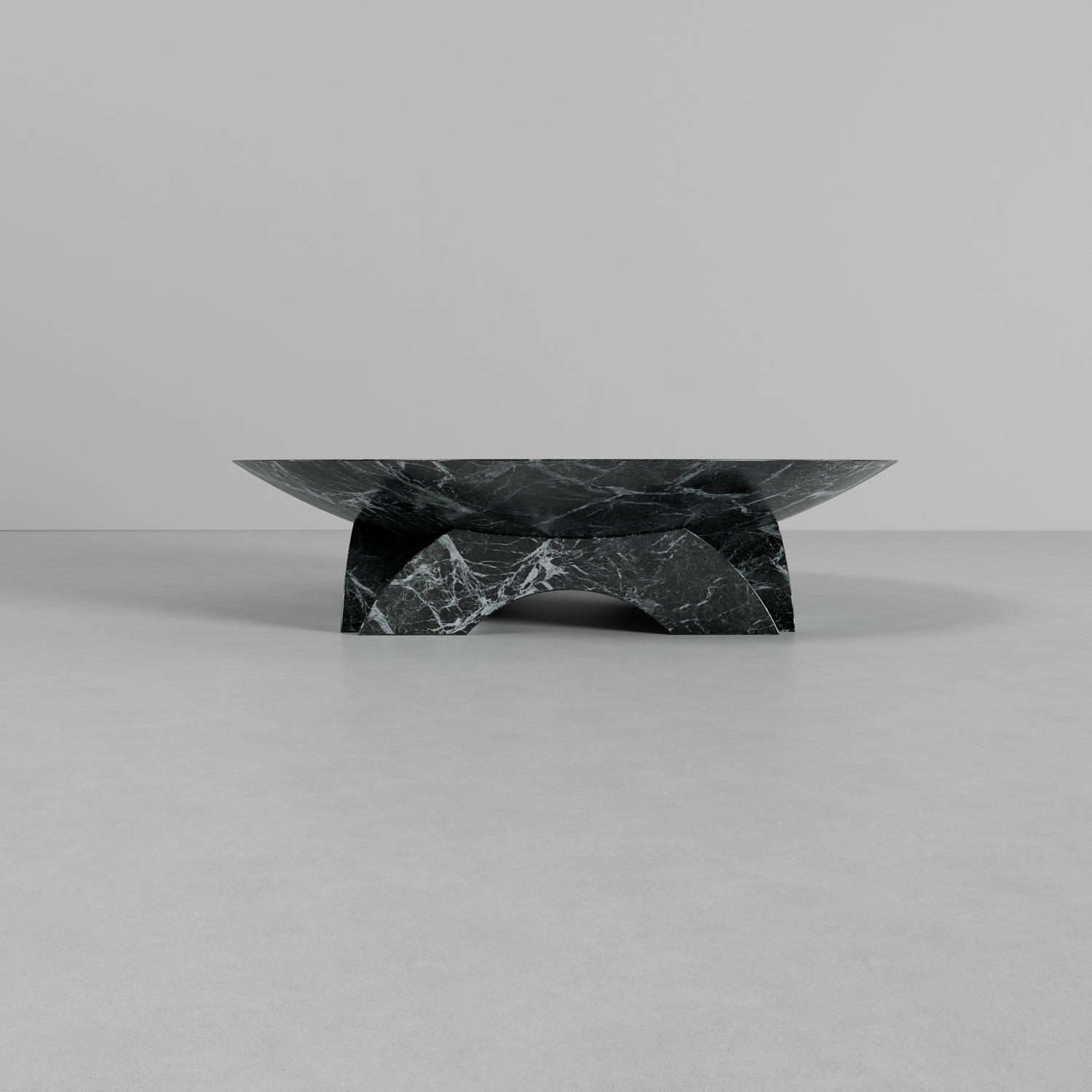 Dome Alpi Verde Marble Coffee Table