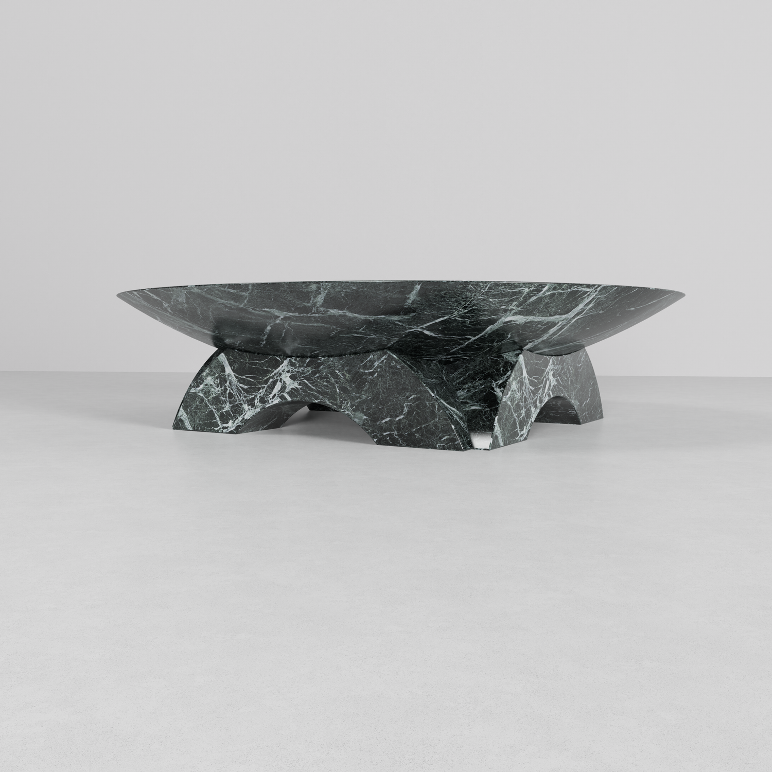 Dome Alpi Verde Marble Coffee Table