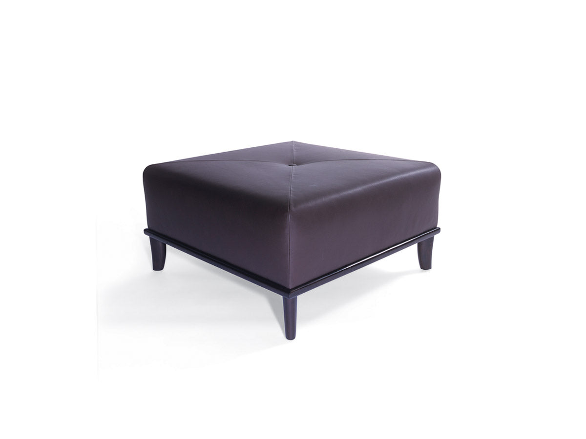 Ted Ottoman with Tight Upholstery