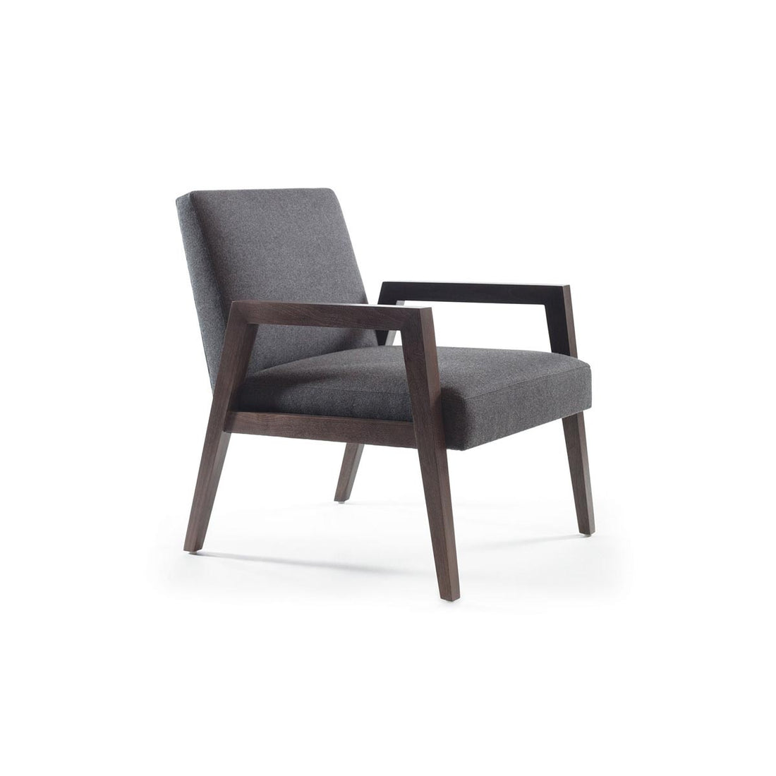 Reed Lounge Chair with Wood Arm