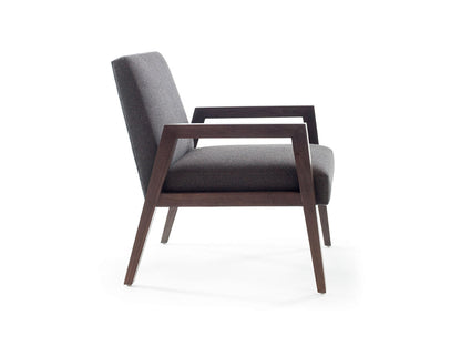 Reed Lounge Chair with Wood Arm