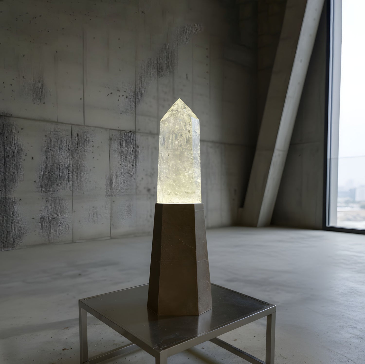 Brutalist Table Lamp