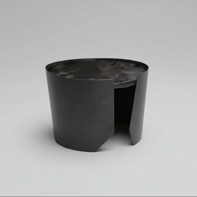 Drum Black Coffee Table