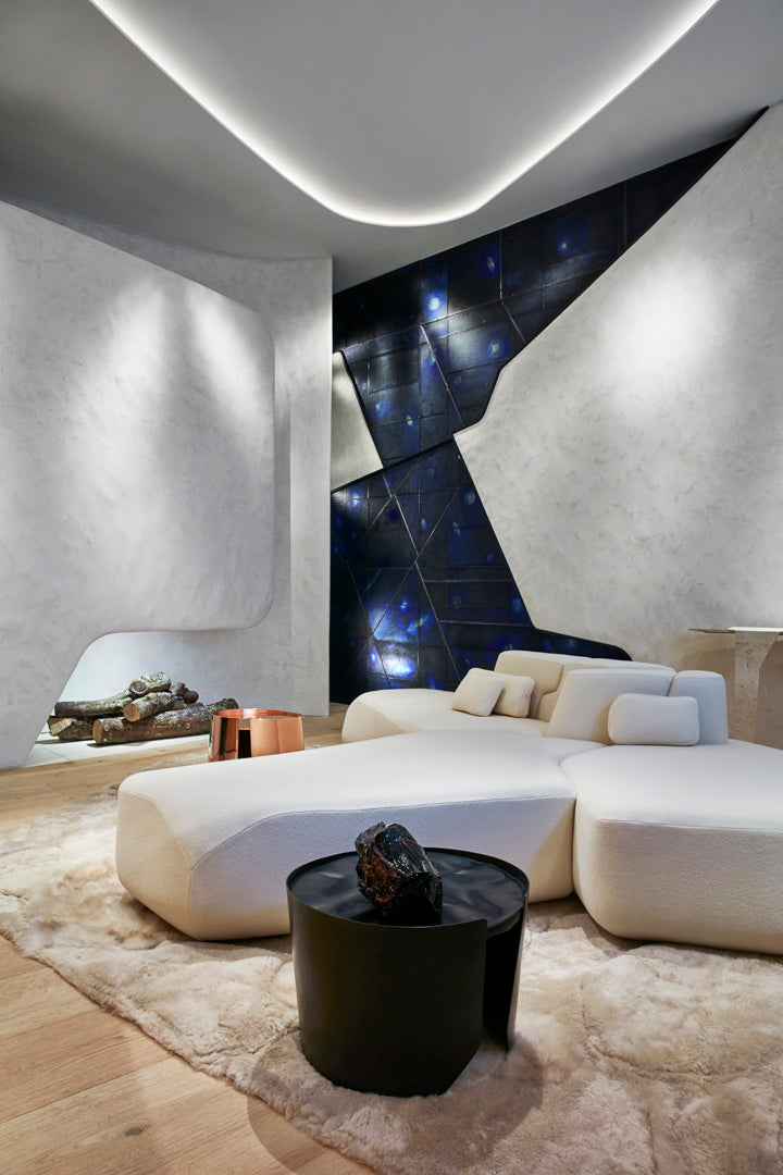 Drum Black Coffee Table