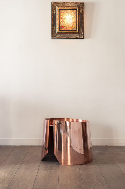 Drum Copper Coffee Table