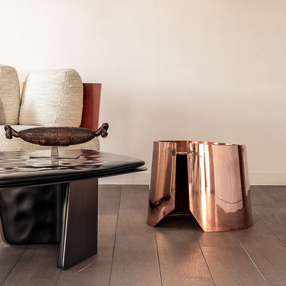 Drum Copper Coffee Table
