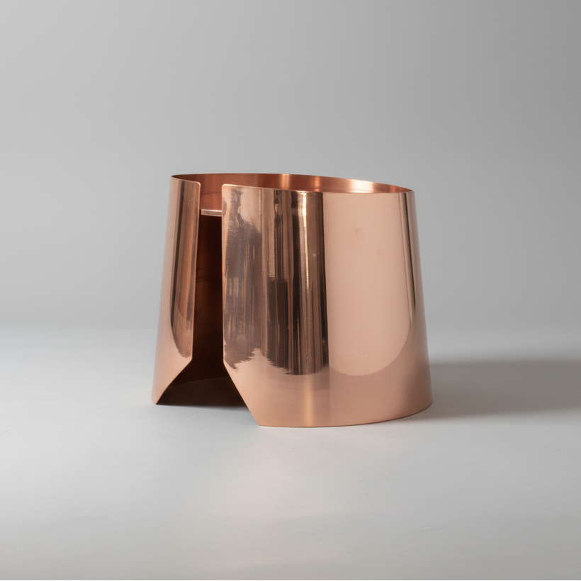 Drum Copper Coffee Table