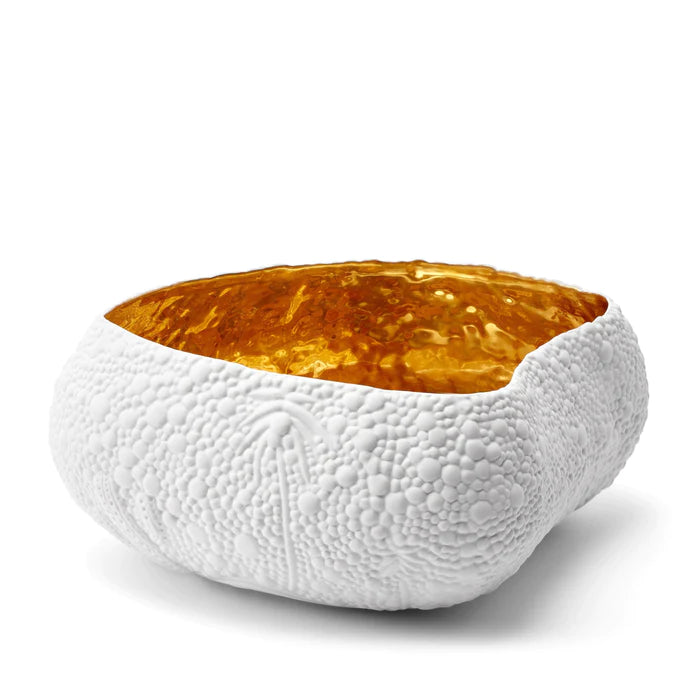 Haas Mojave Desert Bowl - Large - White & Gold