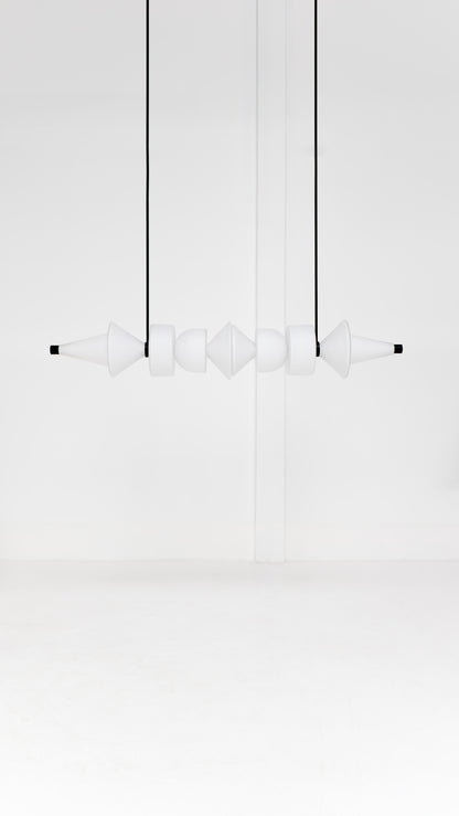 Sonde H10 Chandelier - Opal White