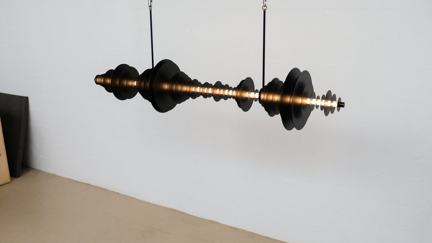 Gravity Metal Chandelier Black