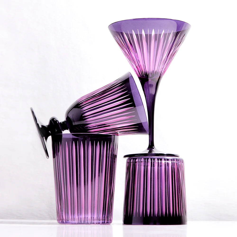 Prism Wine Glasses Purple