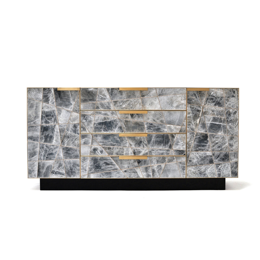 Mosaic Sideboard in Selenite and Bronze